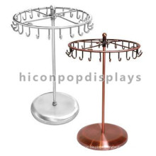 Jewellery Store Reliable Metal Bronze Single Layer Counter Top Necklace Retail Rotating Jewelry Display